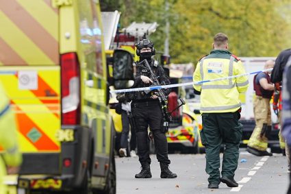 Manchester attack latest: Police say one of synagogue victims was shot by armed officers